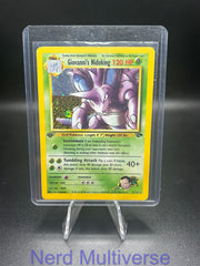 GIOVANNI'S NIDOKING 7/132 R GYM CHALLENGE POKEMON 1ST EDITION HOLO LP