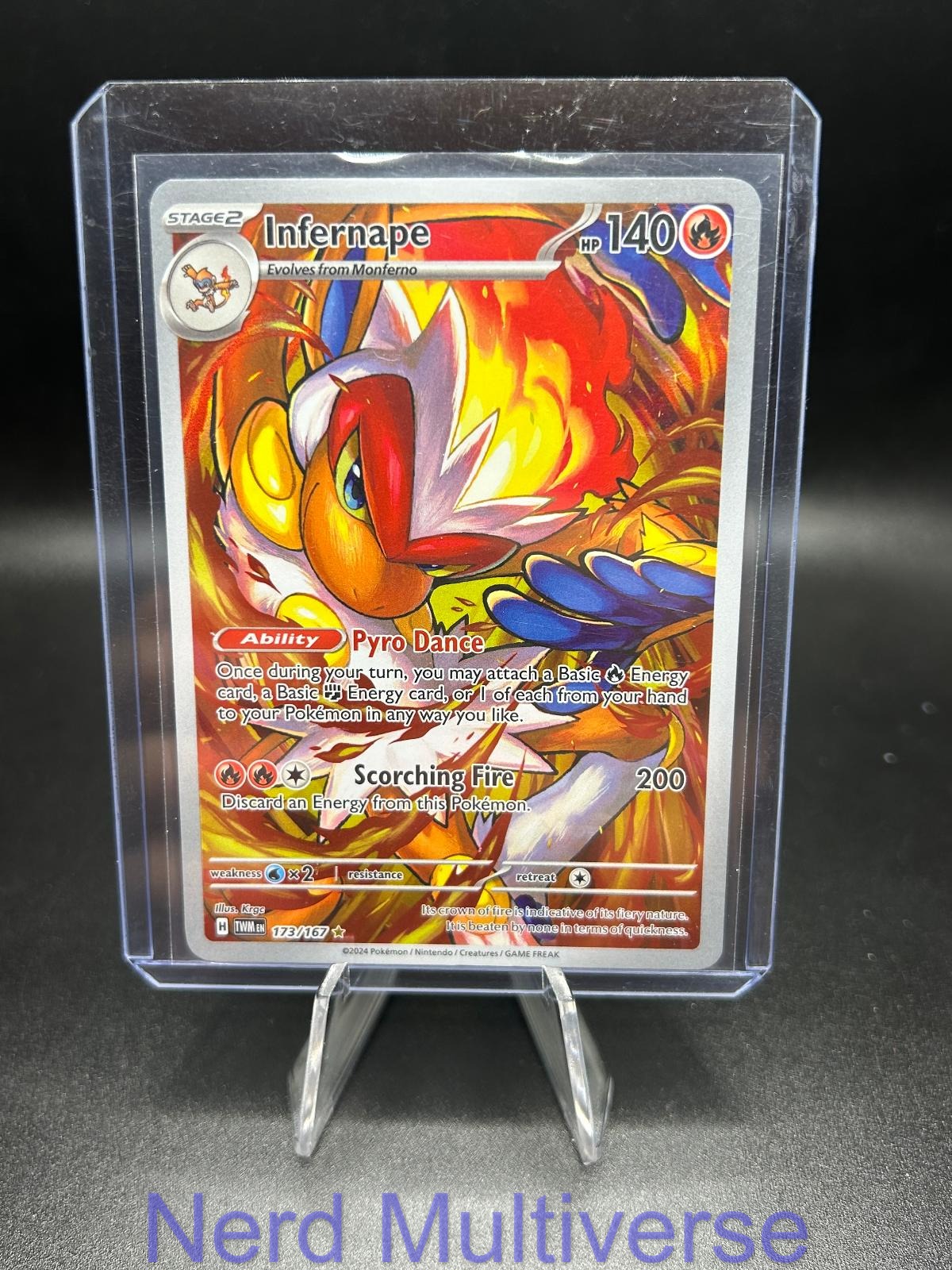 INFERNAPE 173/167 IR TWILIGHT MASQUERADE POKEMON HOLO NM/M