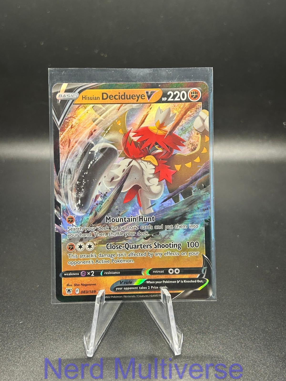 HISUIAN DECIDUEYE V 083/189 HOLO UR ASTRAL RADIANCE POKEMON NM/M