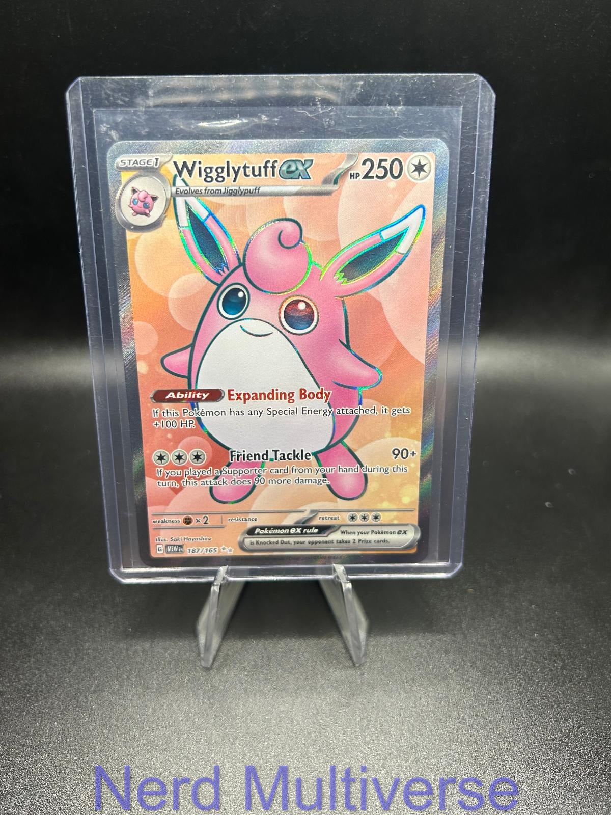 WIGGLYTUFF EX 187/165 UR 151 POKEMON HOLO NM/M