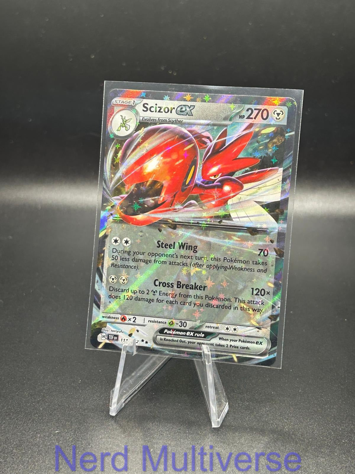 SCIZOR EX 111/162 RR TEMPORAL FORCES POKEMON HOLO NM/M