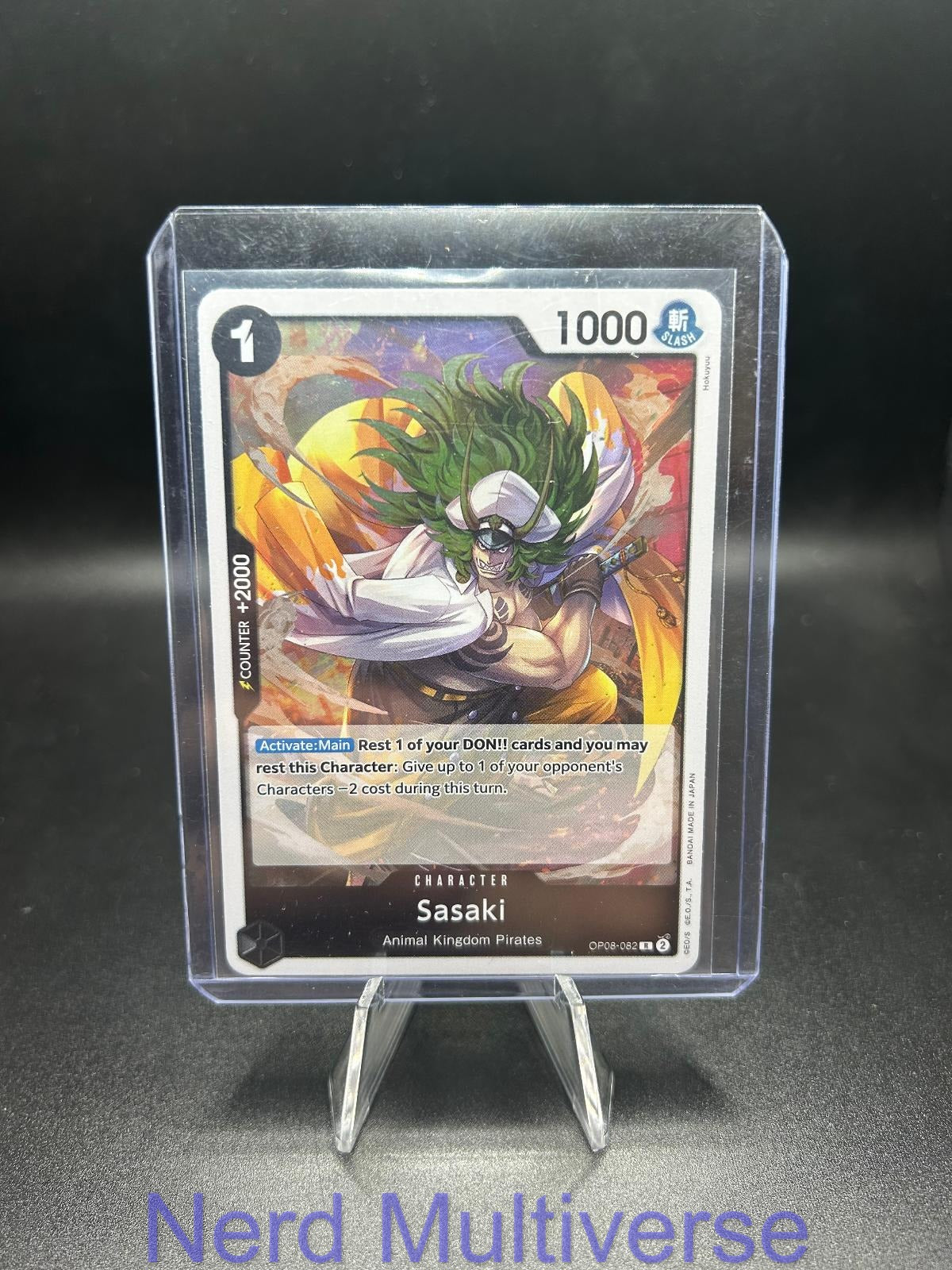 SASAKI OP08-082 R TWO LEGENDS ONE PIECE FOIL NM/M