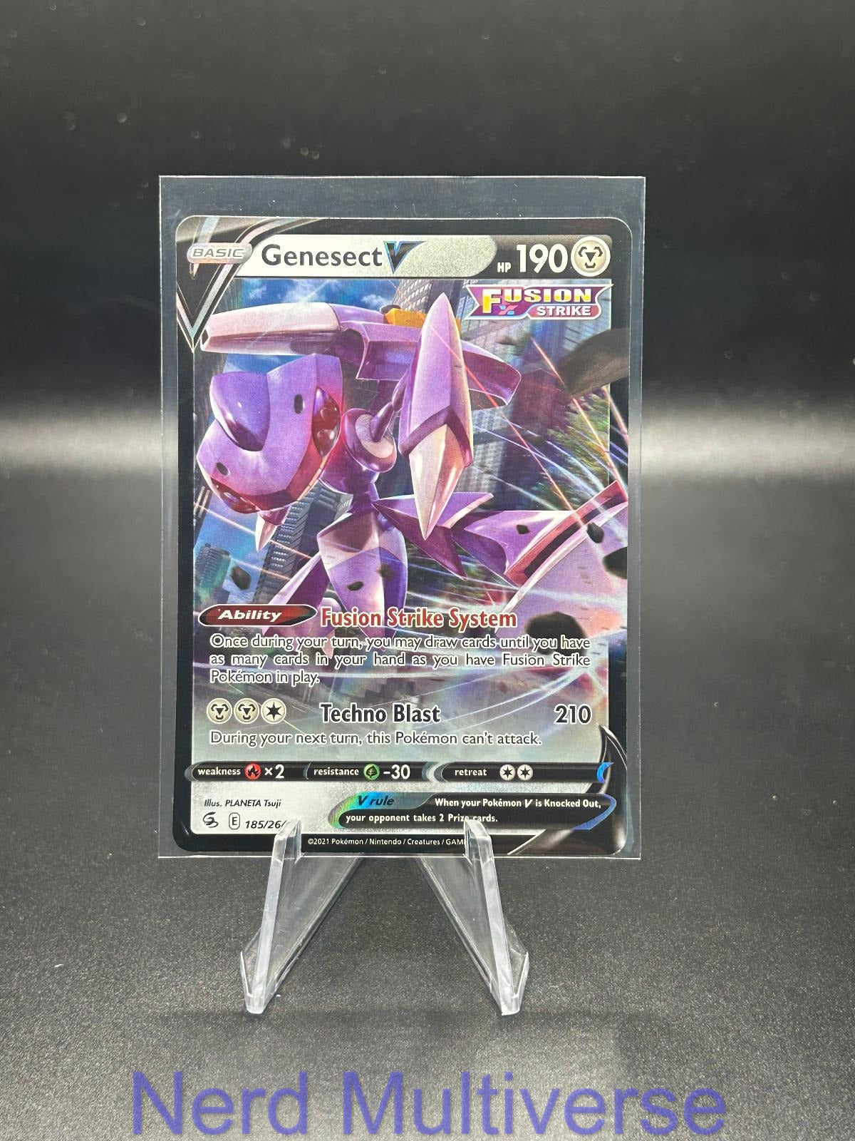 GENESECT V 185/264 HOLO UR FUSION STRIKE POKEMON NM/M