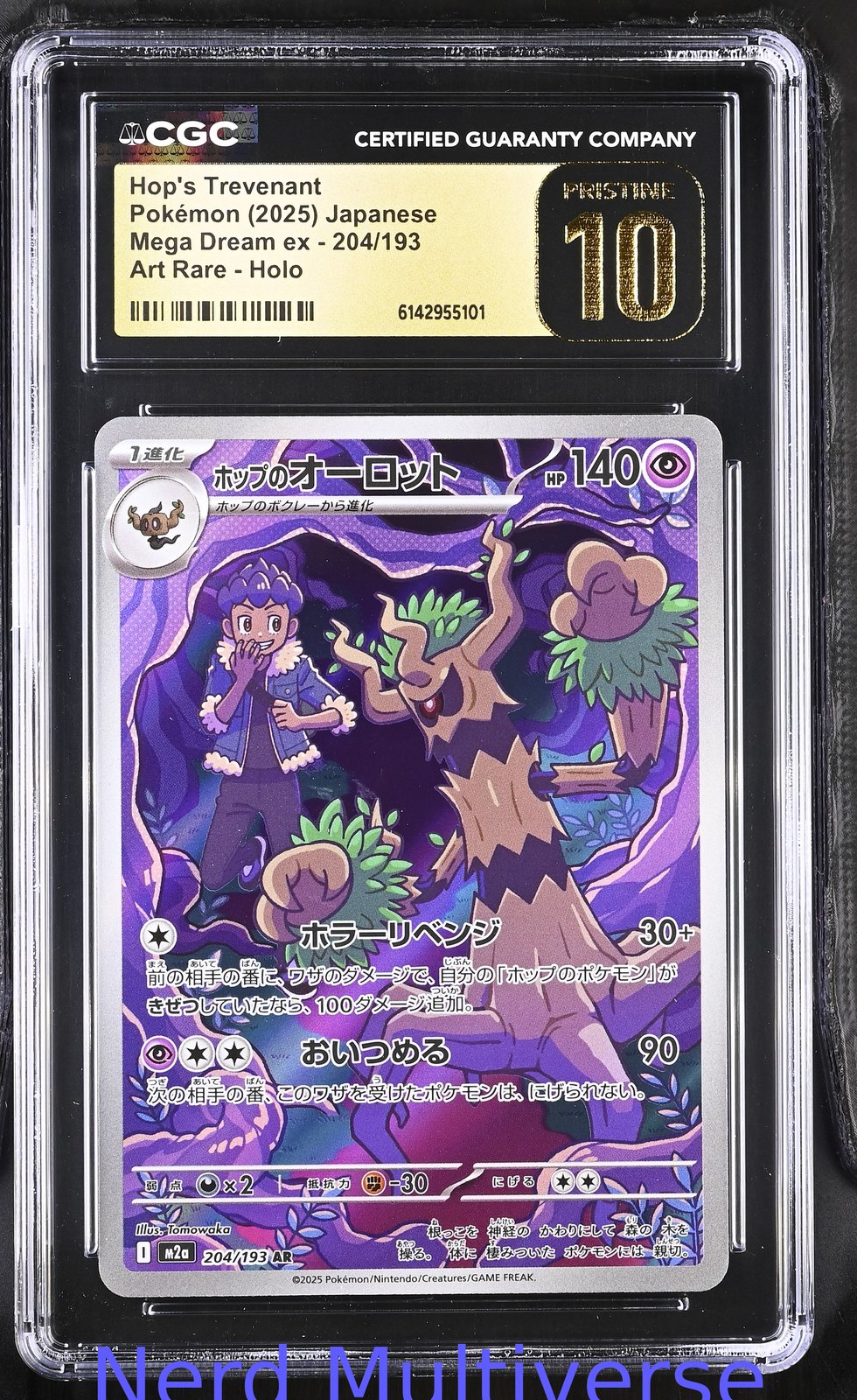 HOP'S TREVENANT 204/193 ART RARE HOLO MEGA DREAM EX POKEMON JAPANESE CGC 10 101