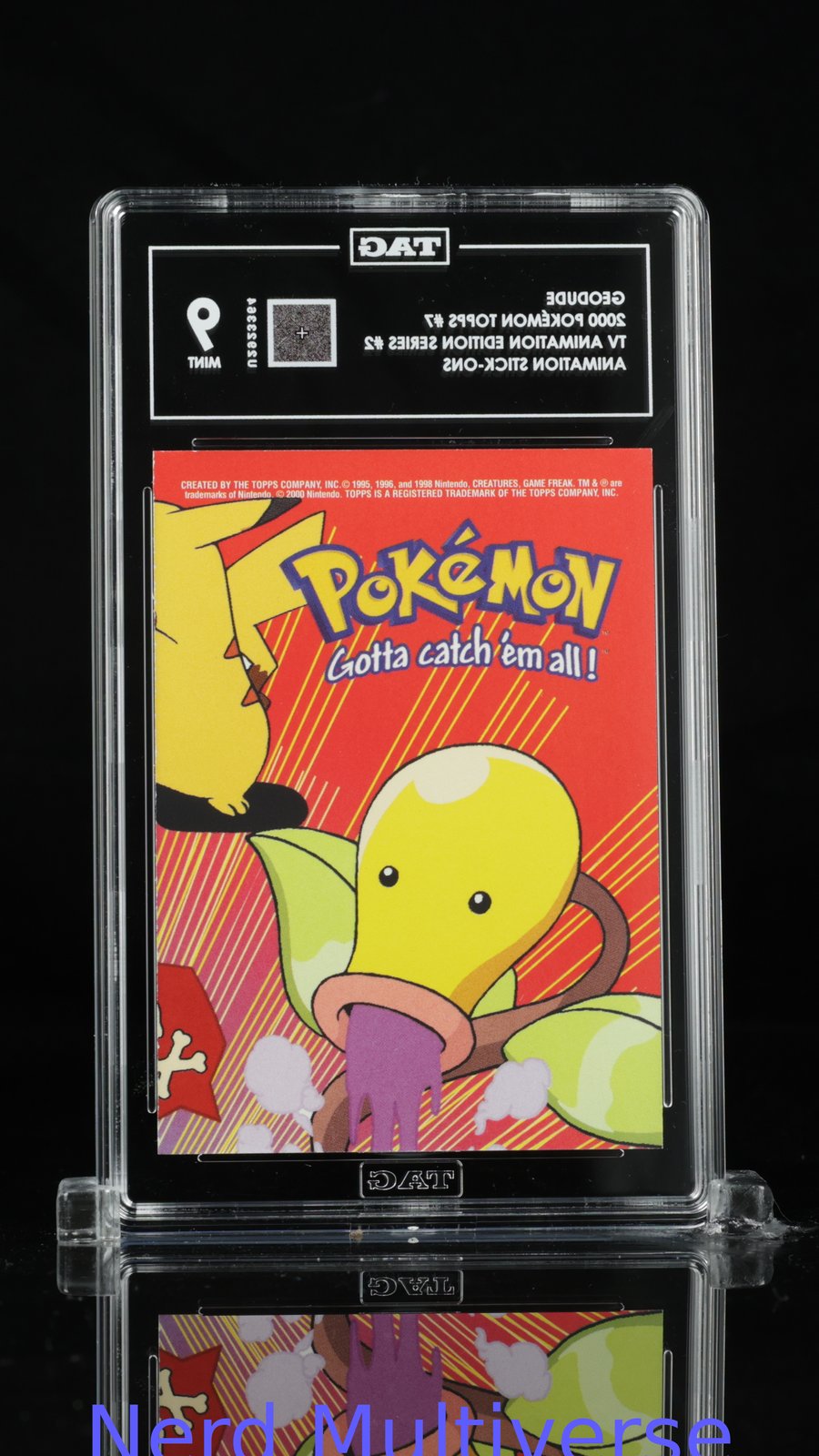 GEODUDE 7 ANIMATION STICK-ONS TV ANIMATION EDITION SERIES #2 POKEMON TAG 9 364