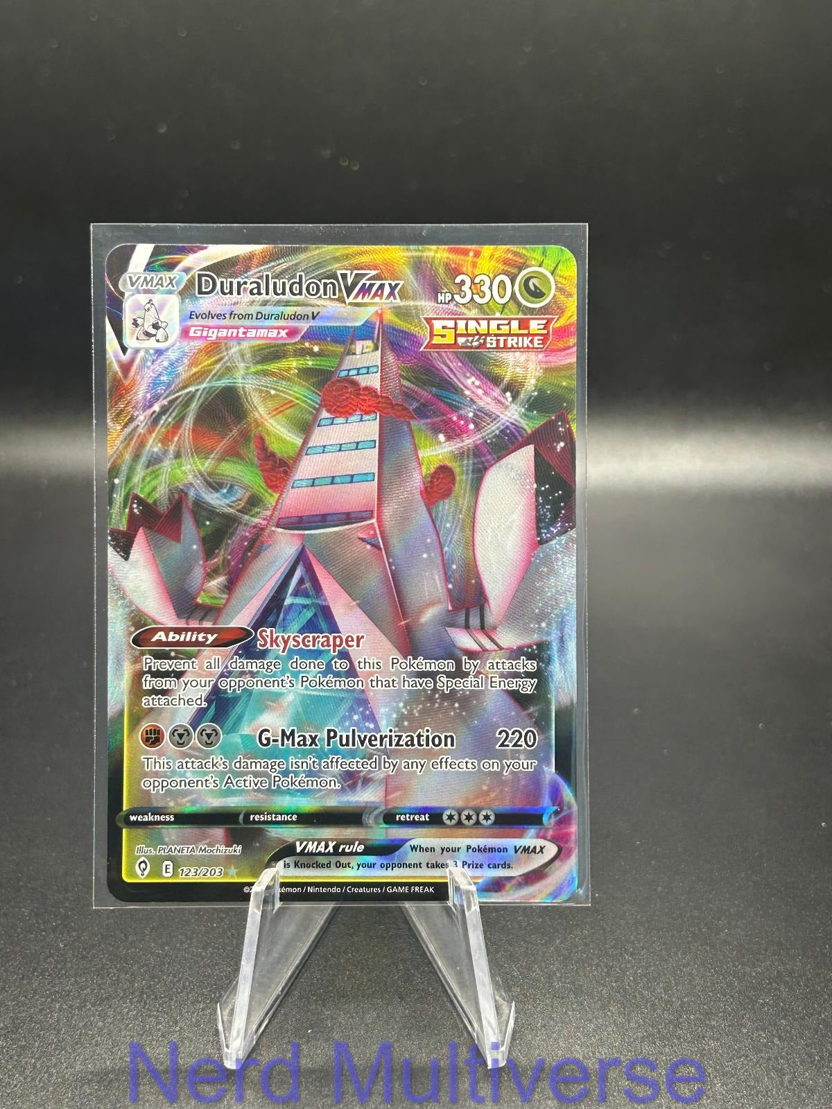 DURALUDON VMAX 123/203 HOLO UR EVOLVING SKIES POKEMON NM/M
