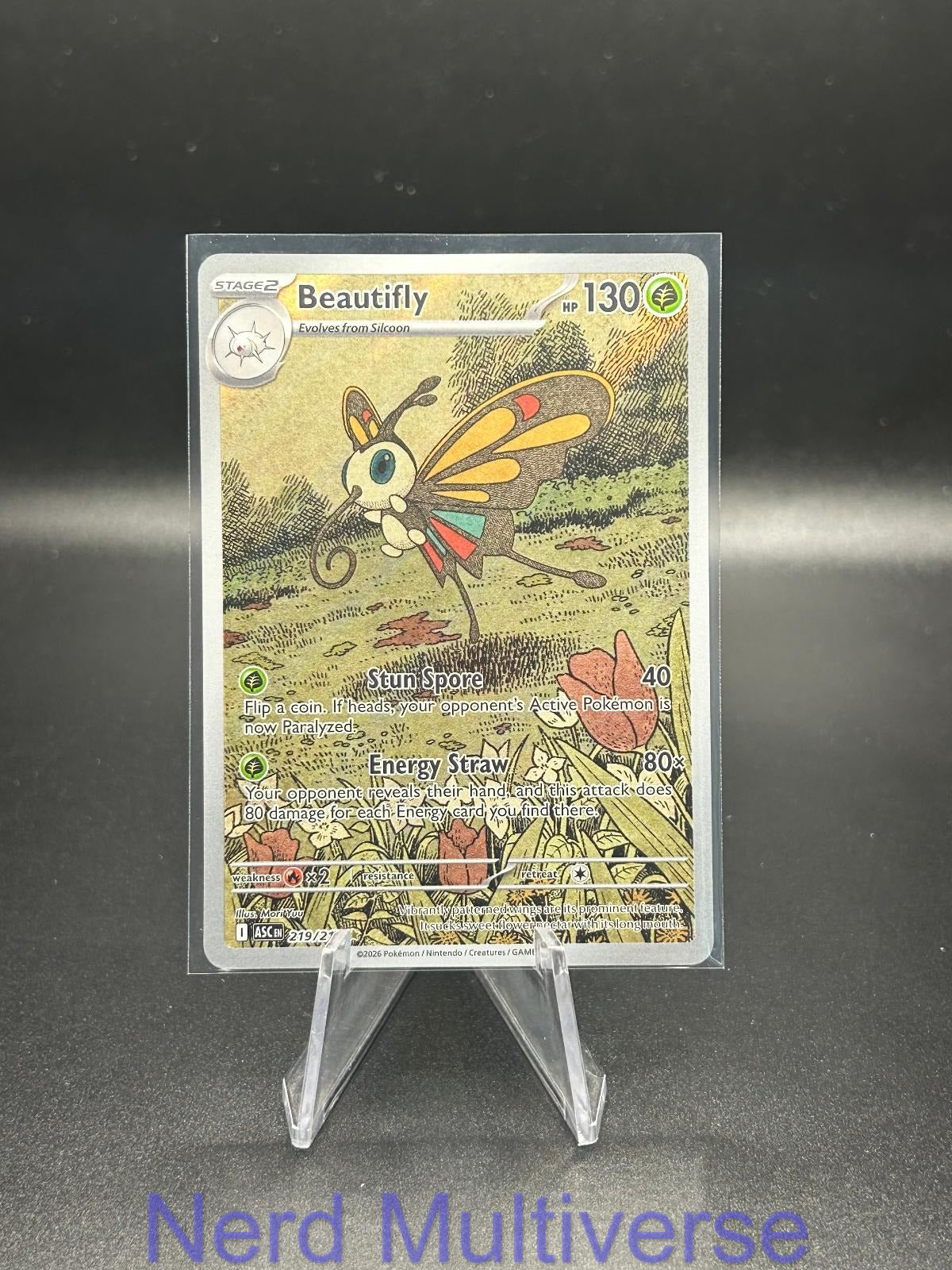 BEAUTIFLY 219/217 IR ASCENDED HEROES POKEMON HOLO NM/M