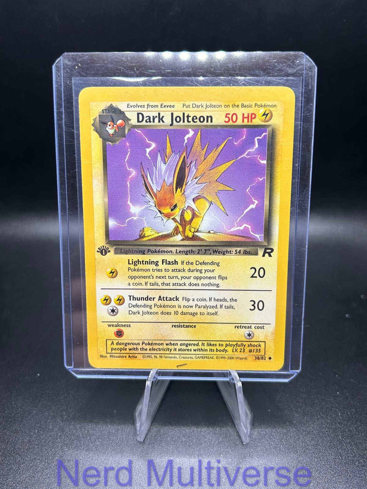 DARK JOLTEON 38/82 UC TEAM ROCKET POKEMON 1ST EDITION NM/M