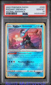 RADIANT GRENINJA 046/189 ASTRAL RADIANCE POKEMON PSA 10 460