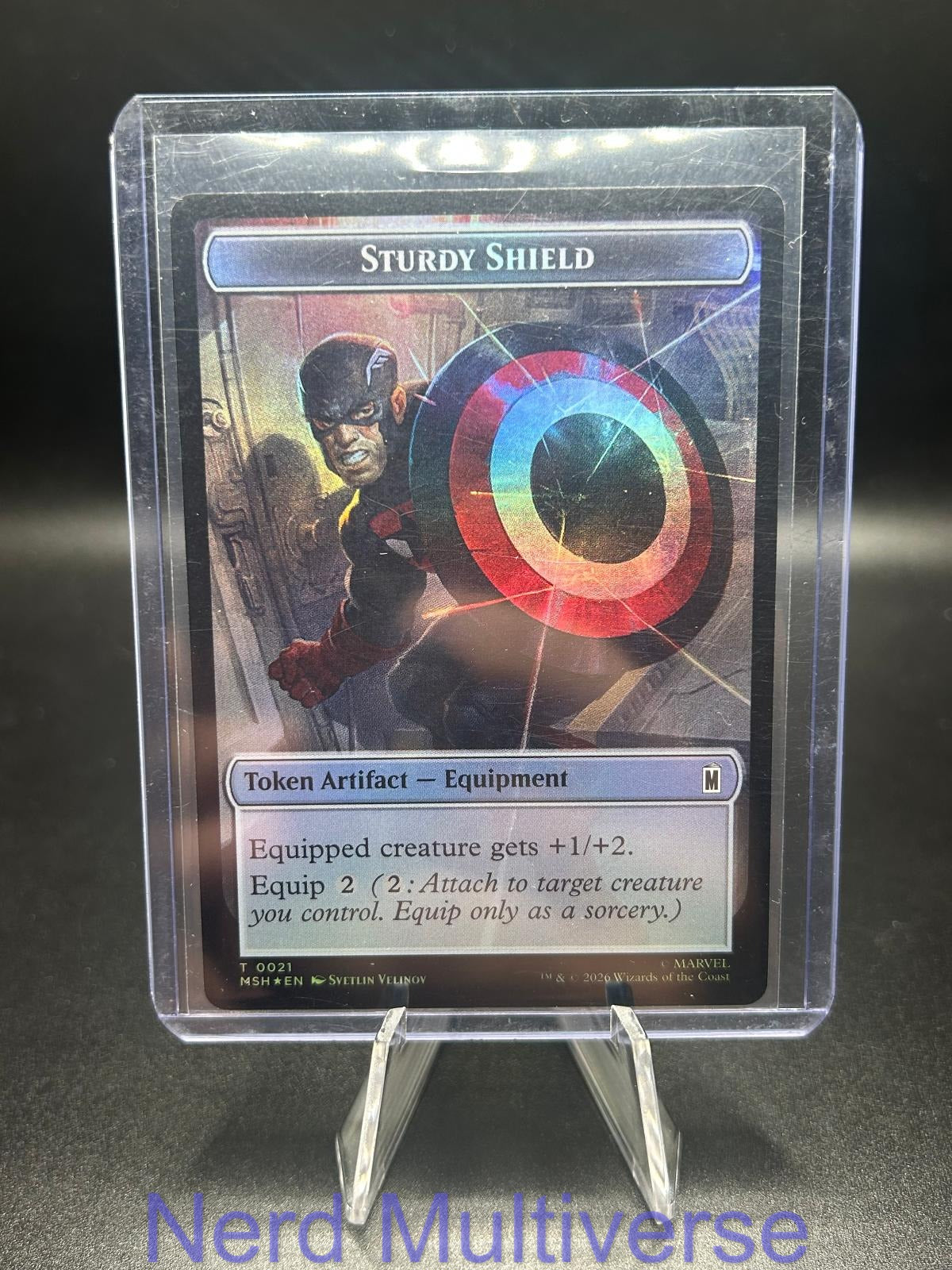 THE TIGER GOD // STURDY SHIELD DOUBLE-SIDED TOKEN 015/021 MARVEL SUPER HEROES