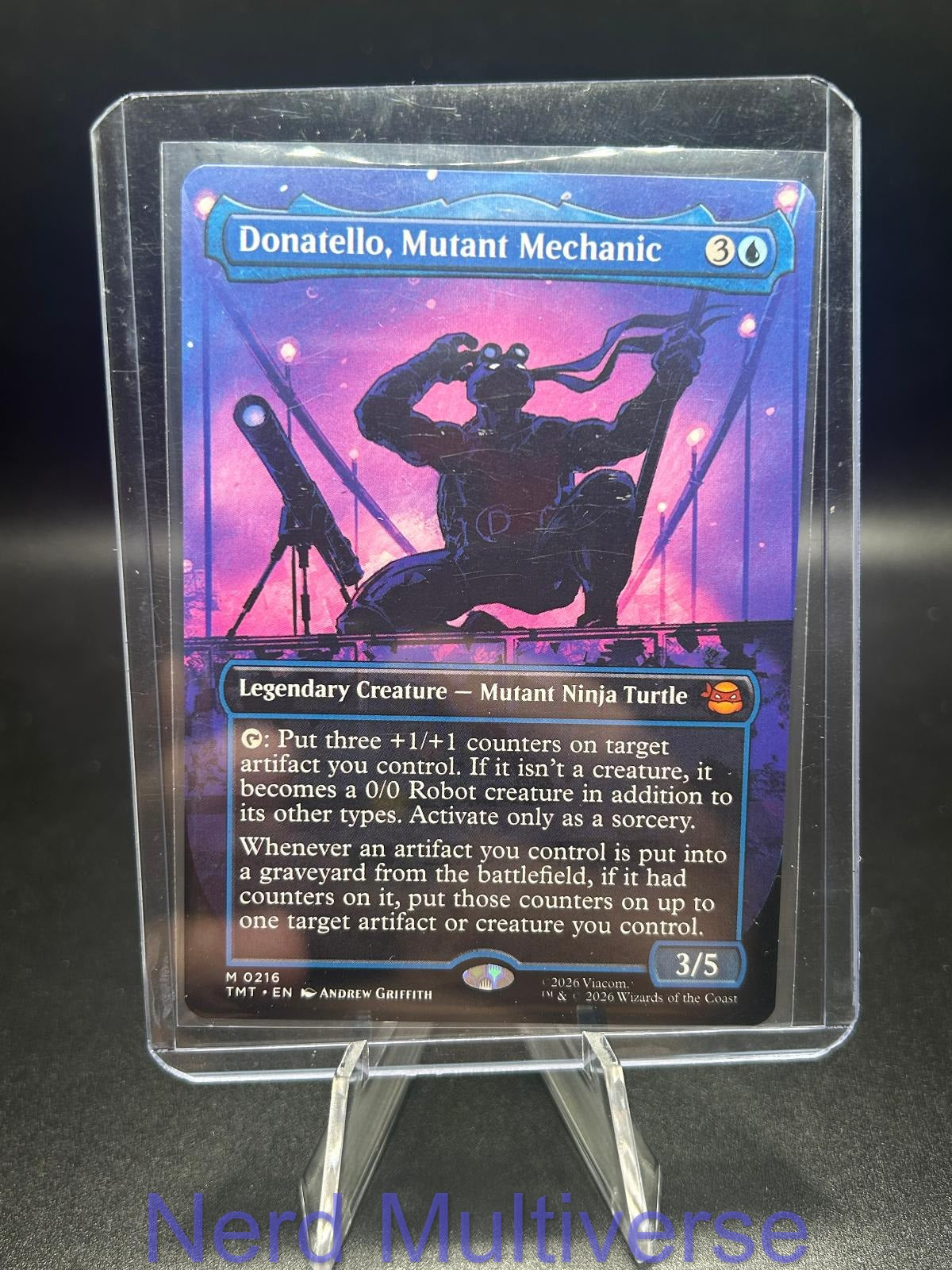 DONATELLO, MUTANT MECHANIC (BORDERLESS) 0216 MAGIC: THE GATHERING NM/M