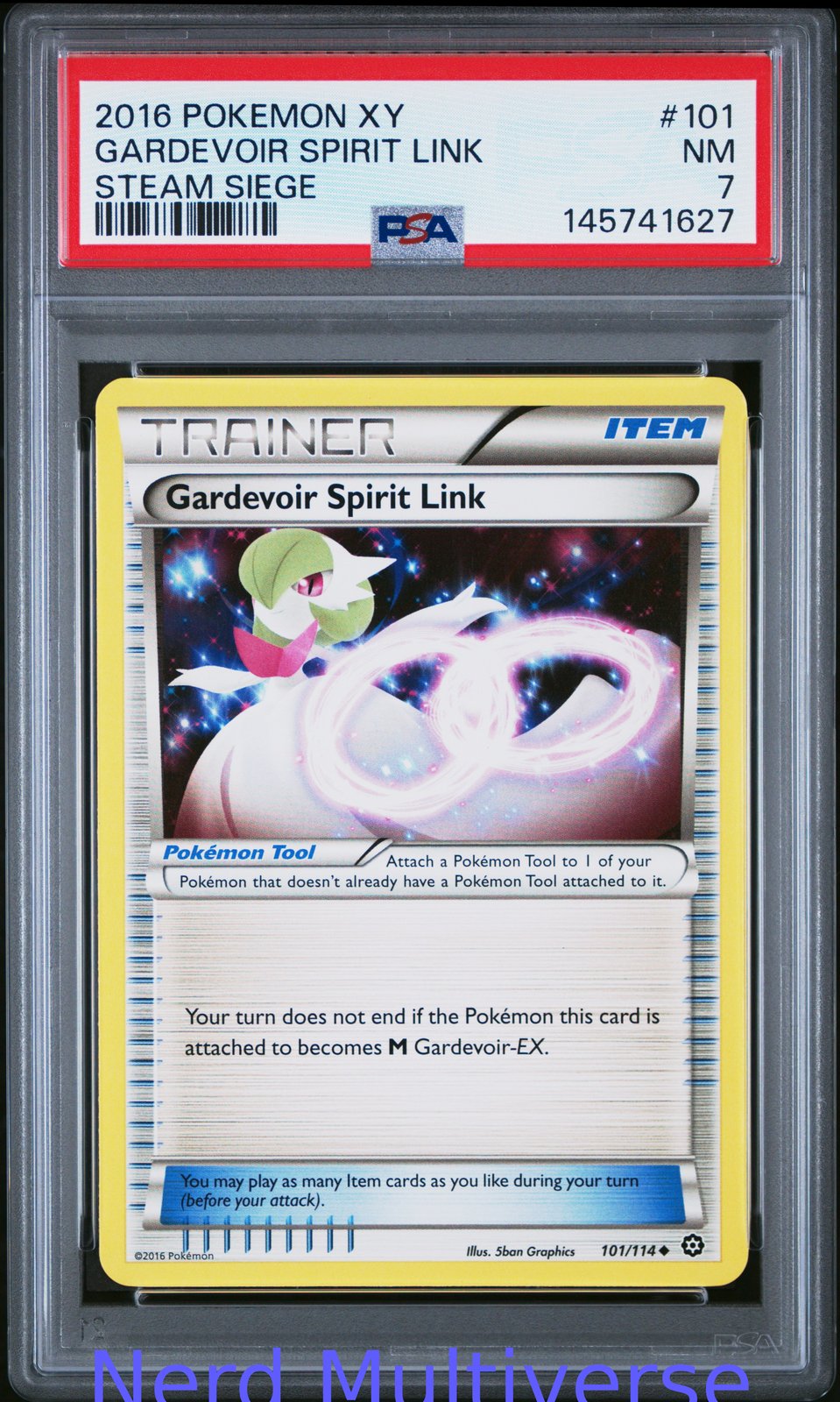 GARDEVOIR SPIRIT LINK 101/114 STEAM SIEGE POKEMON PSA 7 627