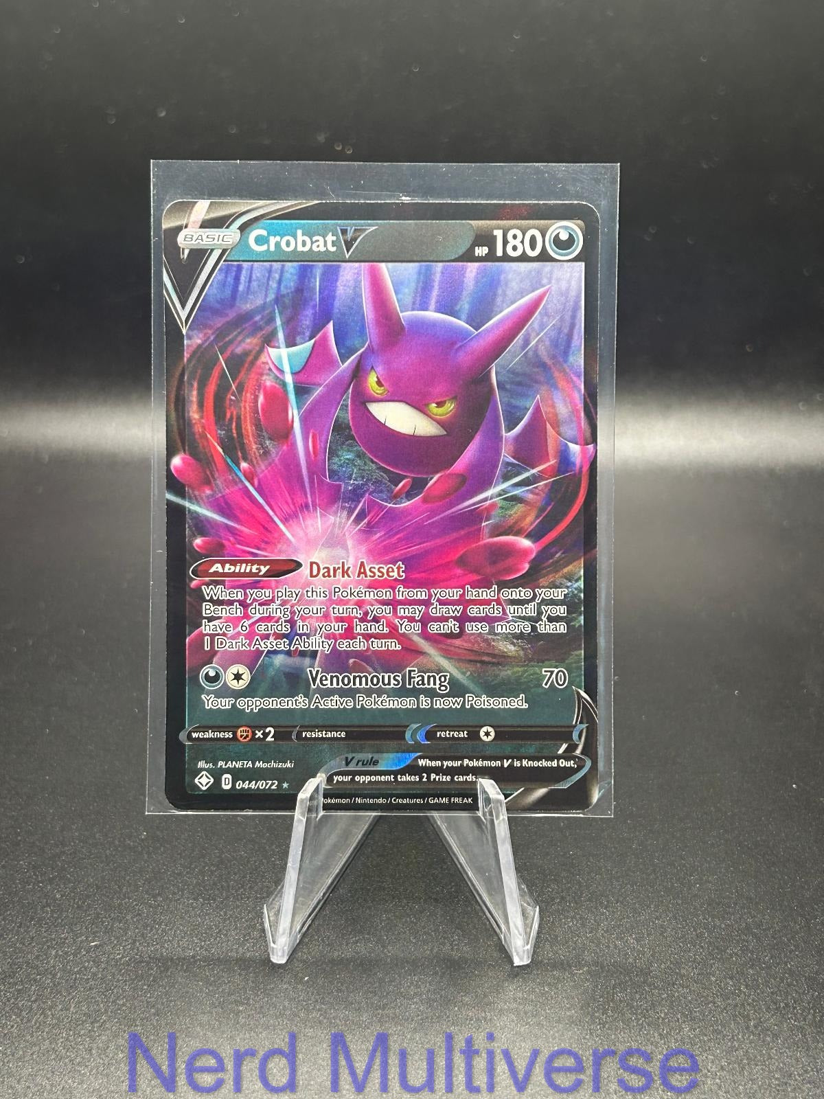 CROBAT V 044/072 HOLO UR SHINING FATES POKEMON NM/M