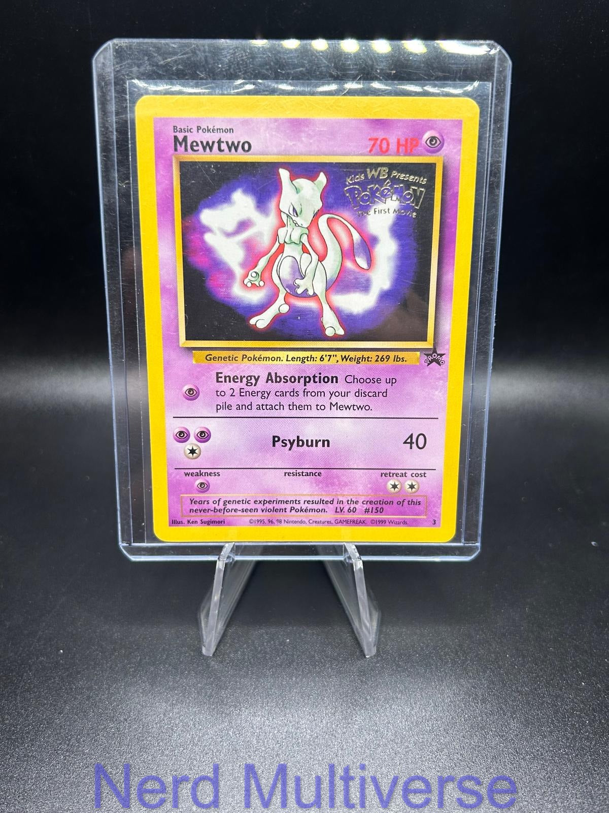 MEWTWO 3 P WIZARDS BLACK STAR PROMOS POKEMON NM/M