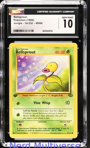BELLSPROUT 49/64 JUNGLE - 1ST ED. POKEMON CGC 10 076