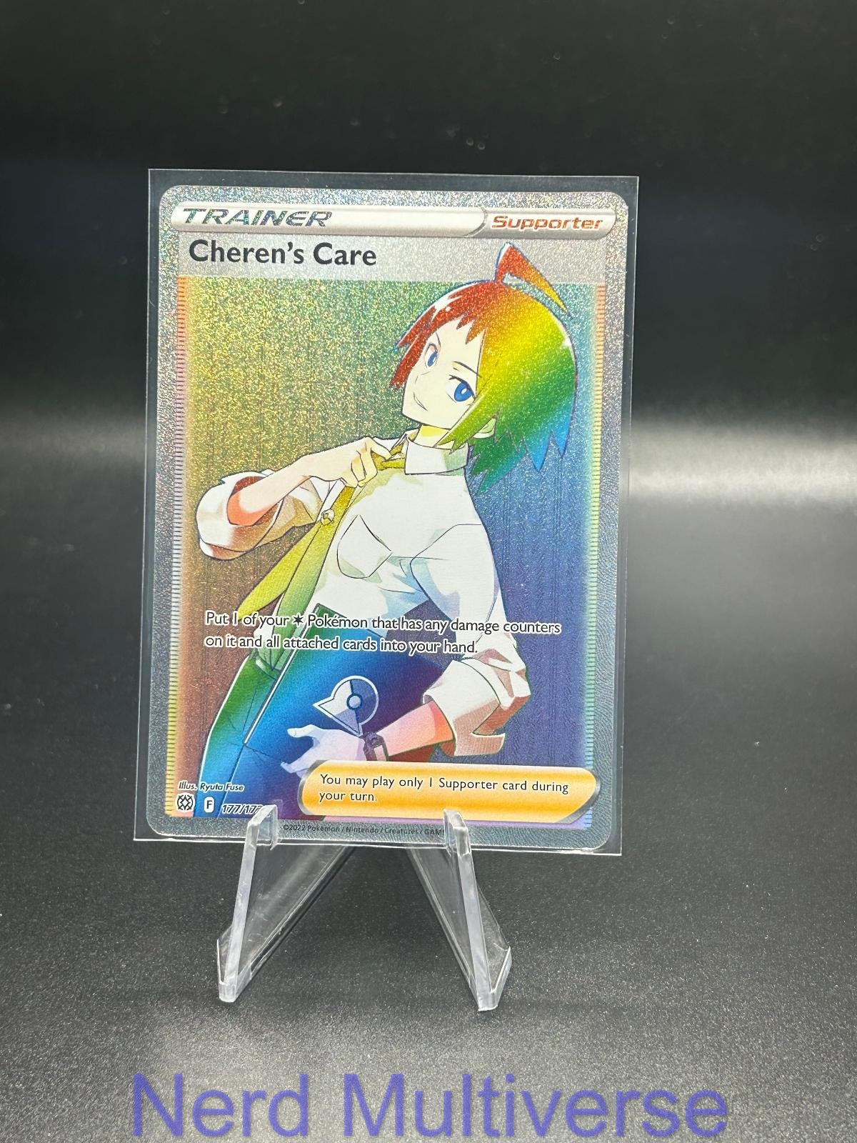 CHEREN'S CARE 177/172 RAINBOW BRILLIANT STARS POKEMON HOLO NM/M