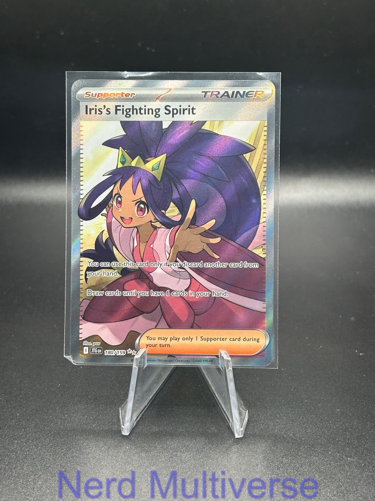 IRIS'S FIGHTING SPIRIT 180/159 UR JOURNEY TOGETHER POKEMON HOLO NM/M