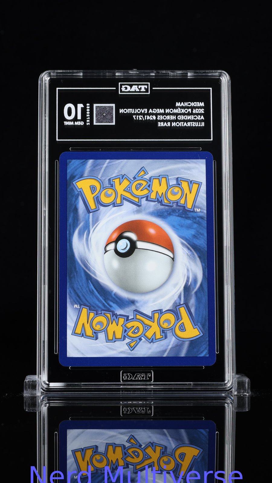 MEDICHAM 241/217 ILLUSTRATION RARE ASCENDED HEROES POKEMON TAG 10 053