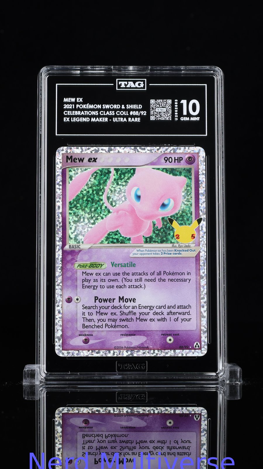 MEW EX 88/92 LEGEND MAKER - HOLO POKEMON TAG 10 683