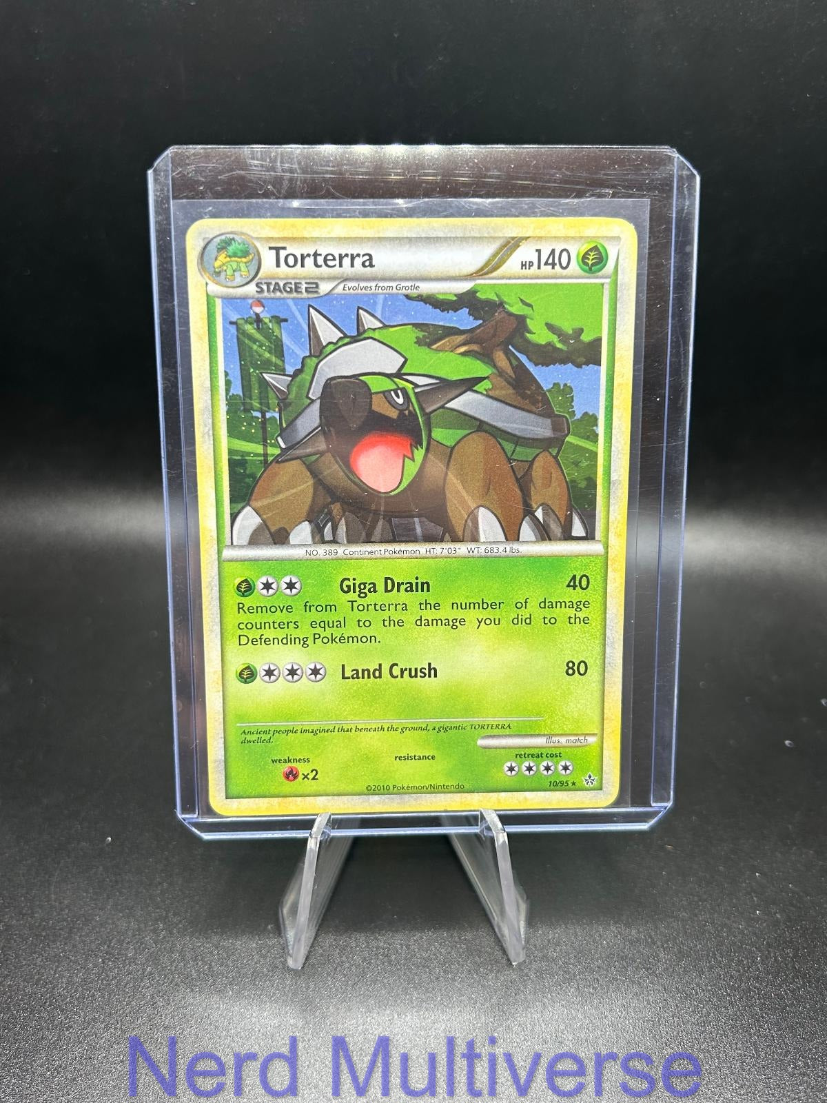 TORTERRA 10/95 HOLO R HGSS UNLEASHED POKEMON LP
