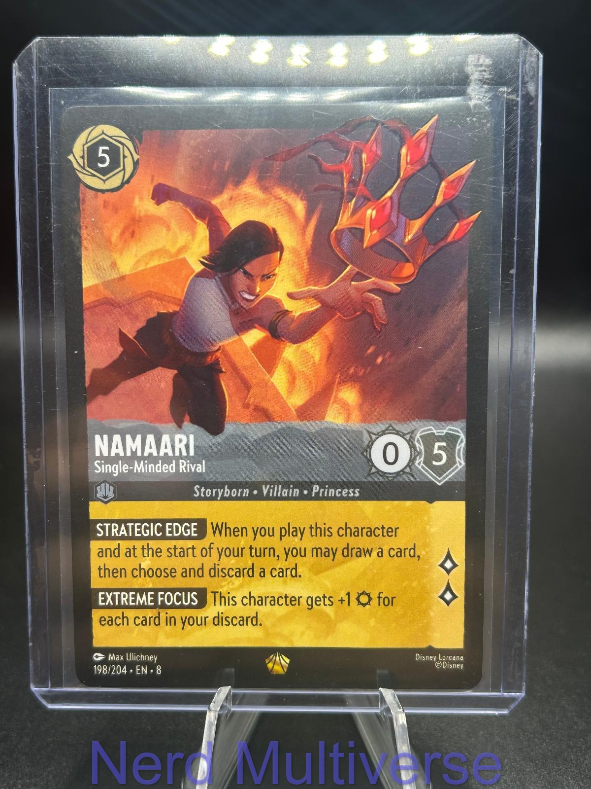 NAMAARI - SINGLE-MINDED RIVAL 198/204 LEGENDARY REIGN OF JAFAR LORCANA NM/M