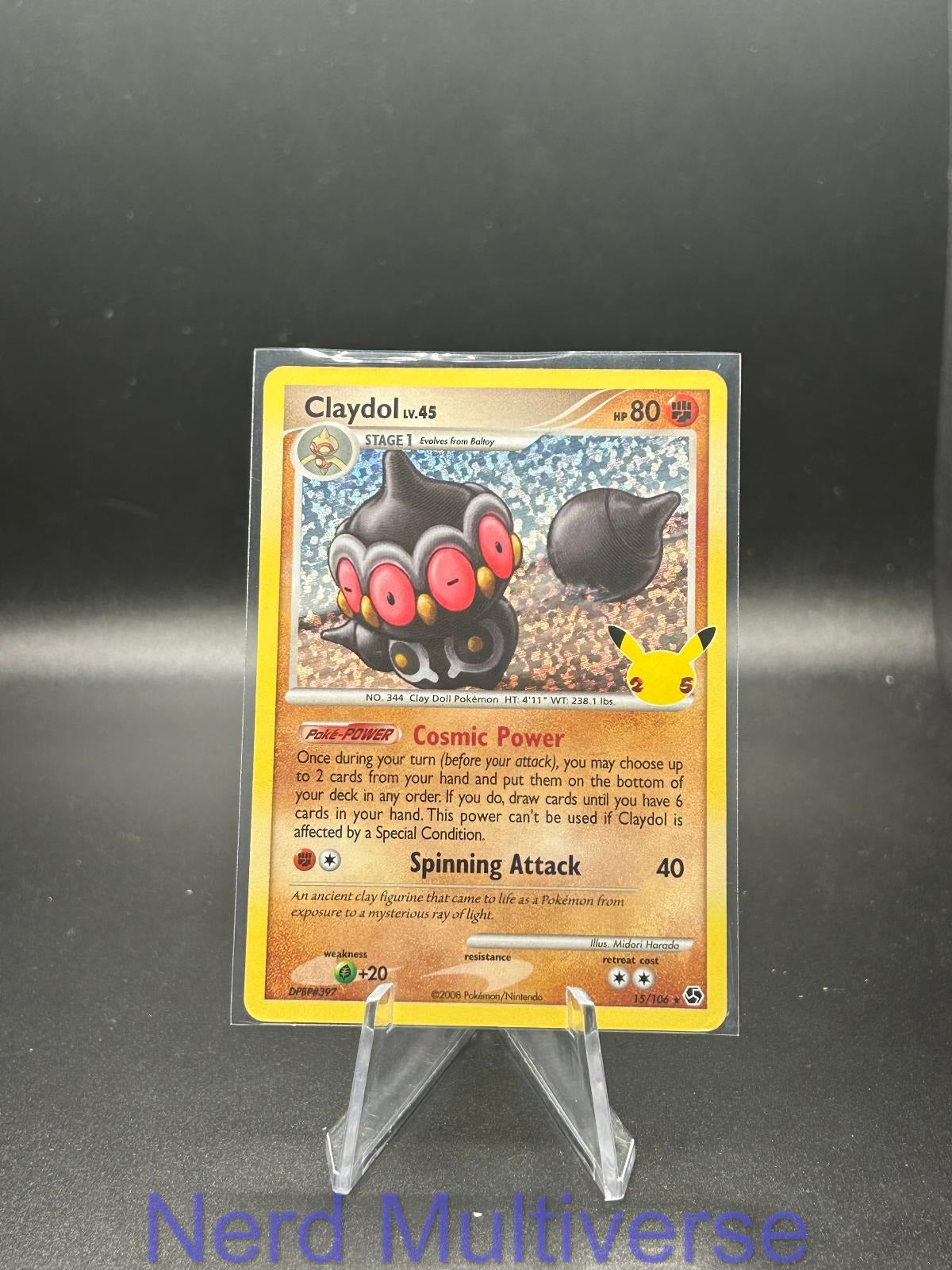 CLAYDOL 15/106 HOLO CELEBRATIONS: CLASSIC COLLECTION POKEMON NM/M