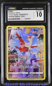 LATIAS GG20/GG70 GALARIAN GALLERY HOLO CROWN ZENITH POKEMON CGC 10 029