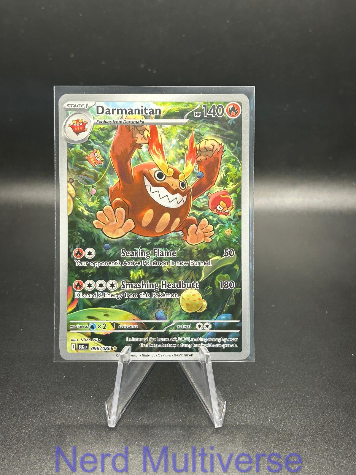 DARMANITAN 098/086 HOLO IR BLACK BOLT POKEMON NM/M