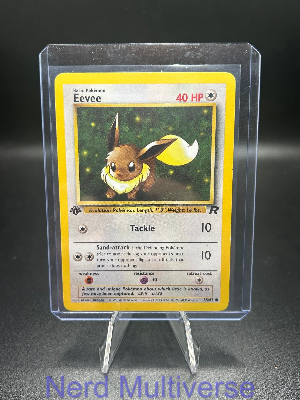 EEVEE 55/82 C TEAM ROCKET POKEMON 1ST EDITION NM/M