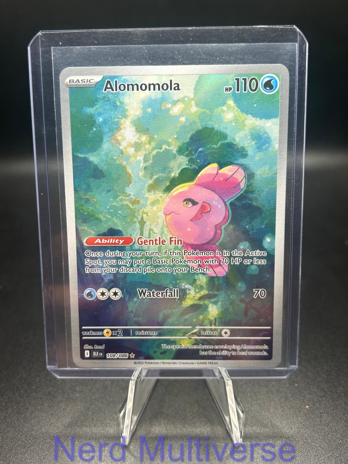 ALOMOMOLA 108/086 HOLO IR BLACK BOLT POKEMON NM/M