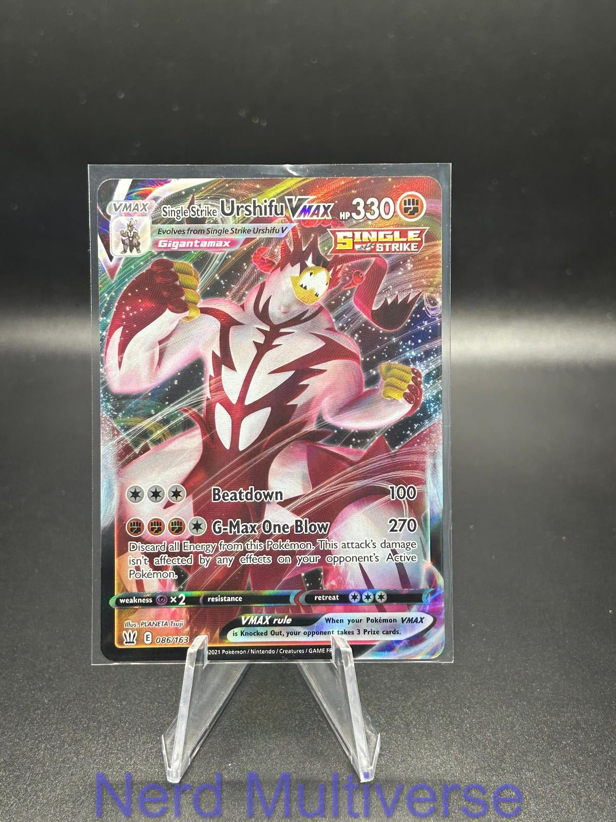 SINGLE STRIKE URSHIFU VMAX 086/163 HOLO UR BATTLE STYLES POKEMON NM/M