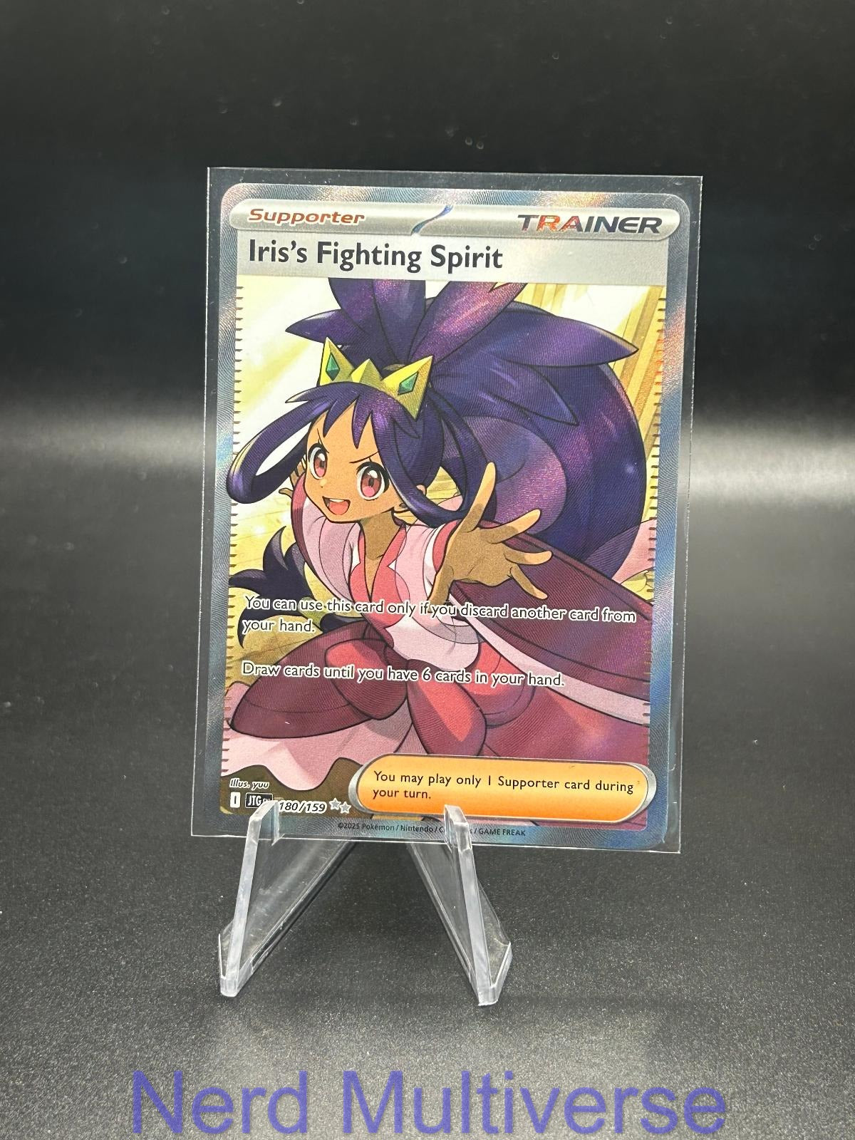 IRIS'S FIGHTING SPIRIT 180/159 UR JOURNEY TOGETHER POKEMON HOLO NM/M