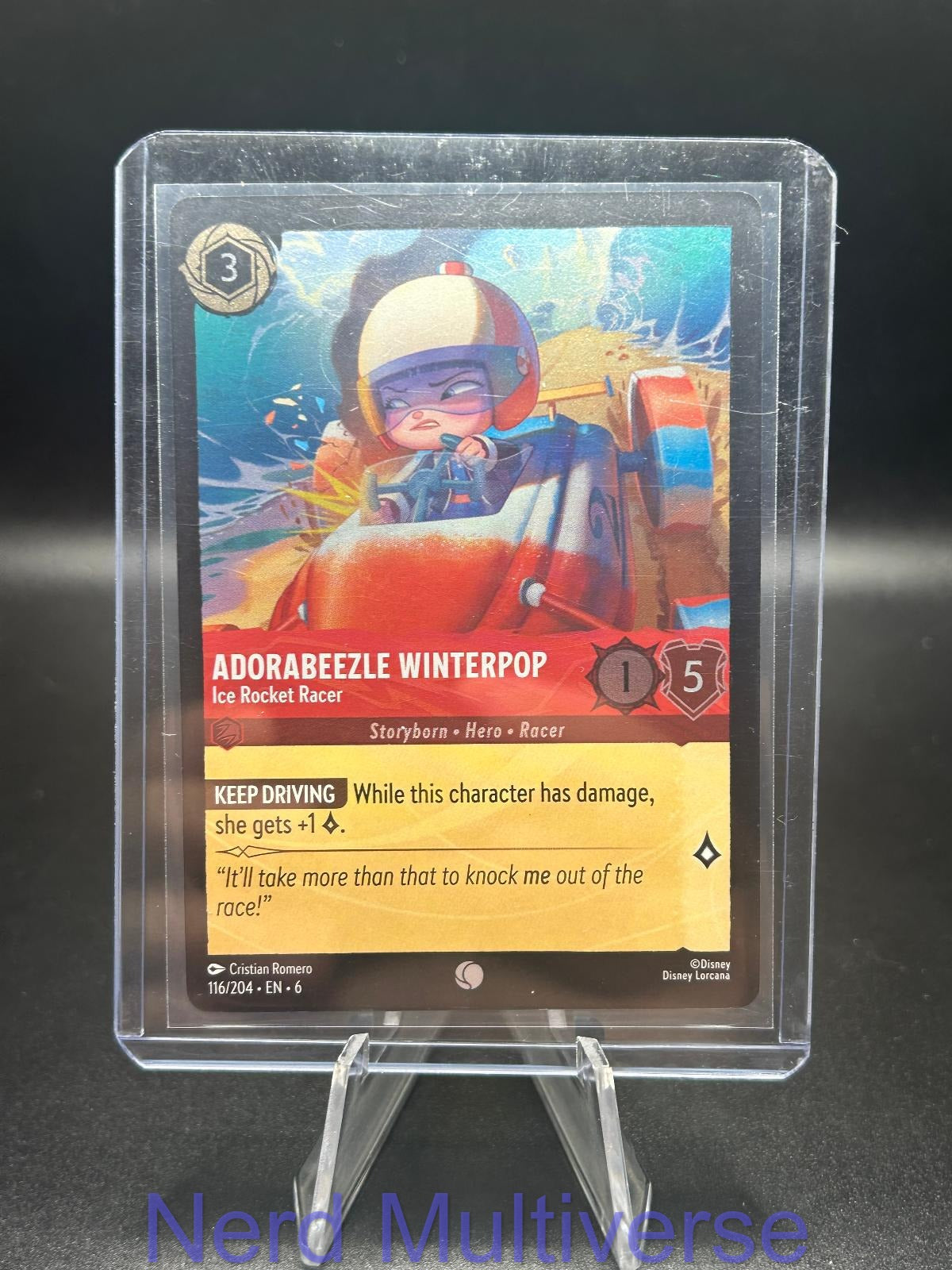ADORABEEZLE WINTERPOP - ICE ROCKET RACER 116/204 AZURITE SEA LORCANA COLD FOIL