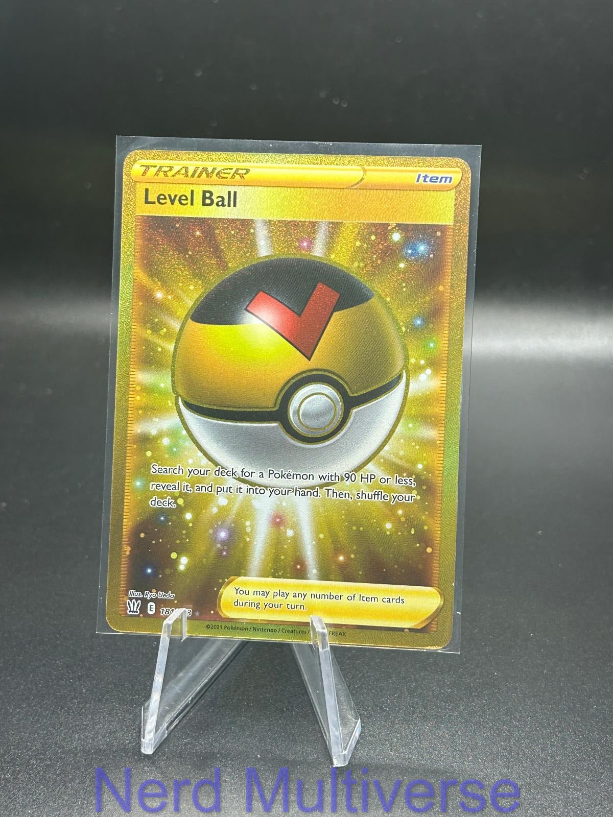 LEVEL BALL 181/163 SEC BATTLE STYLES POKEMON HOLO NM/M