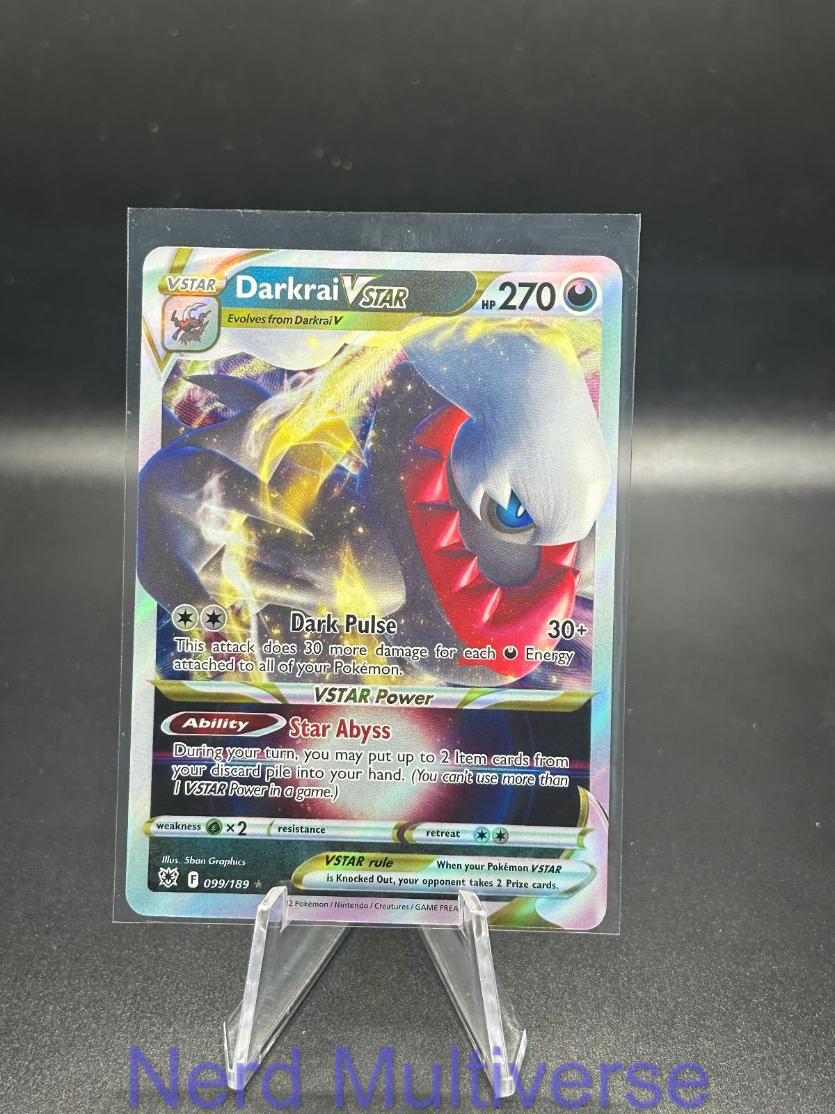 DARKRAI VSTAR 099/189 HOLO UR ASTRAL RADIANCE POKEMON NM/M