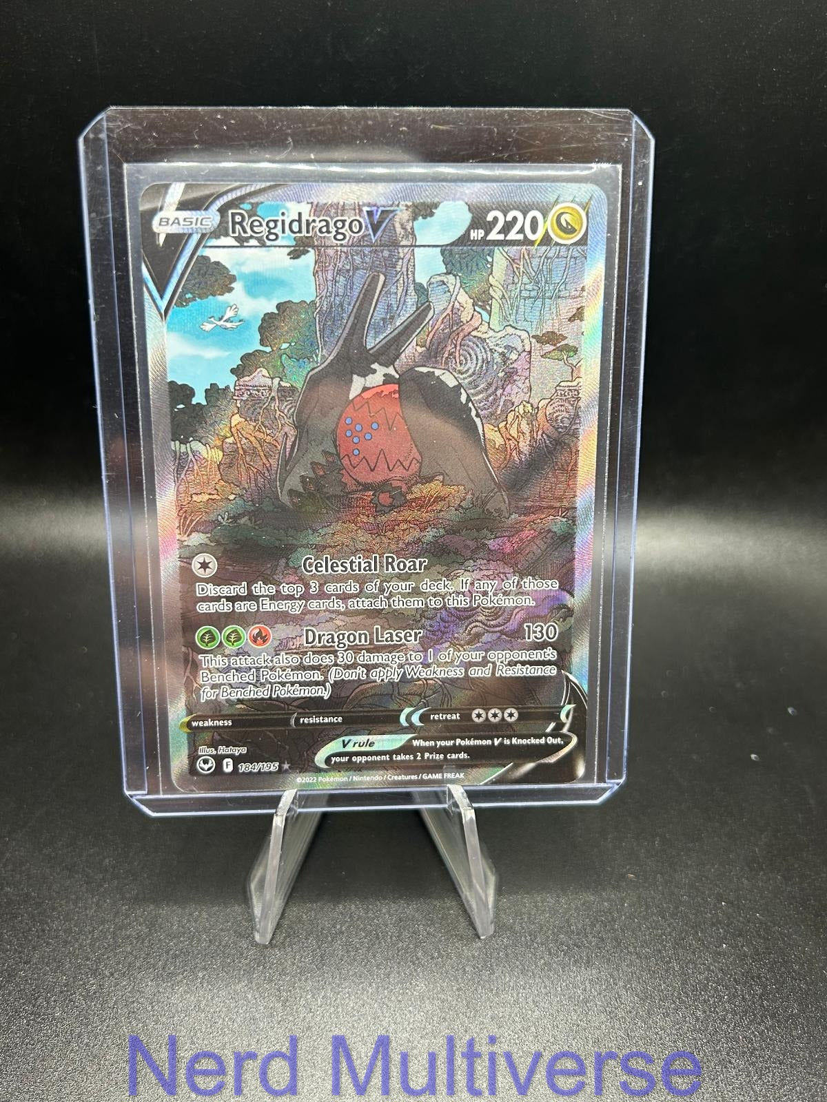 REGIDRAGO V 184/195 UR SILVER TEMPEST POKEMON HOLO NM/M