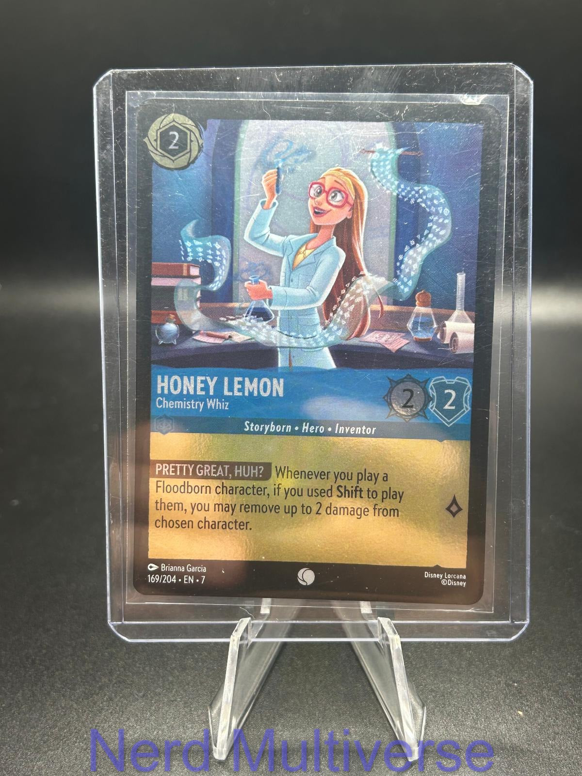 HONEY LEMON - CHEMISTRY WHIZ 169/204 C ARCHAZIA'S ISLAND LORCANA COLD FOIL NM/M