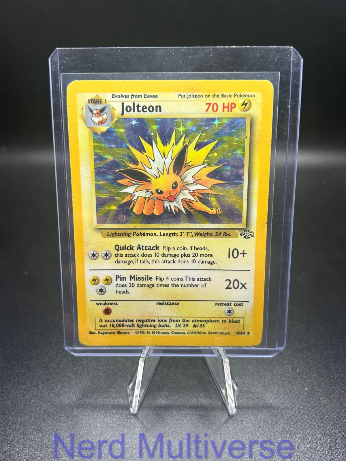 JOLTEON 4/64 R JUNGLE POKEMON UNLIMITED HOLO LP
