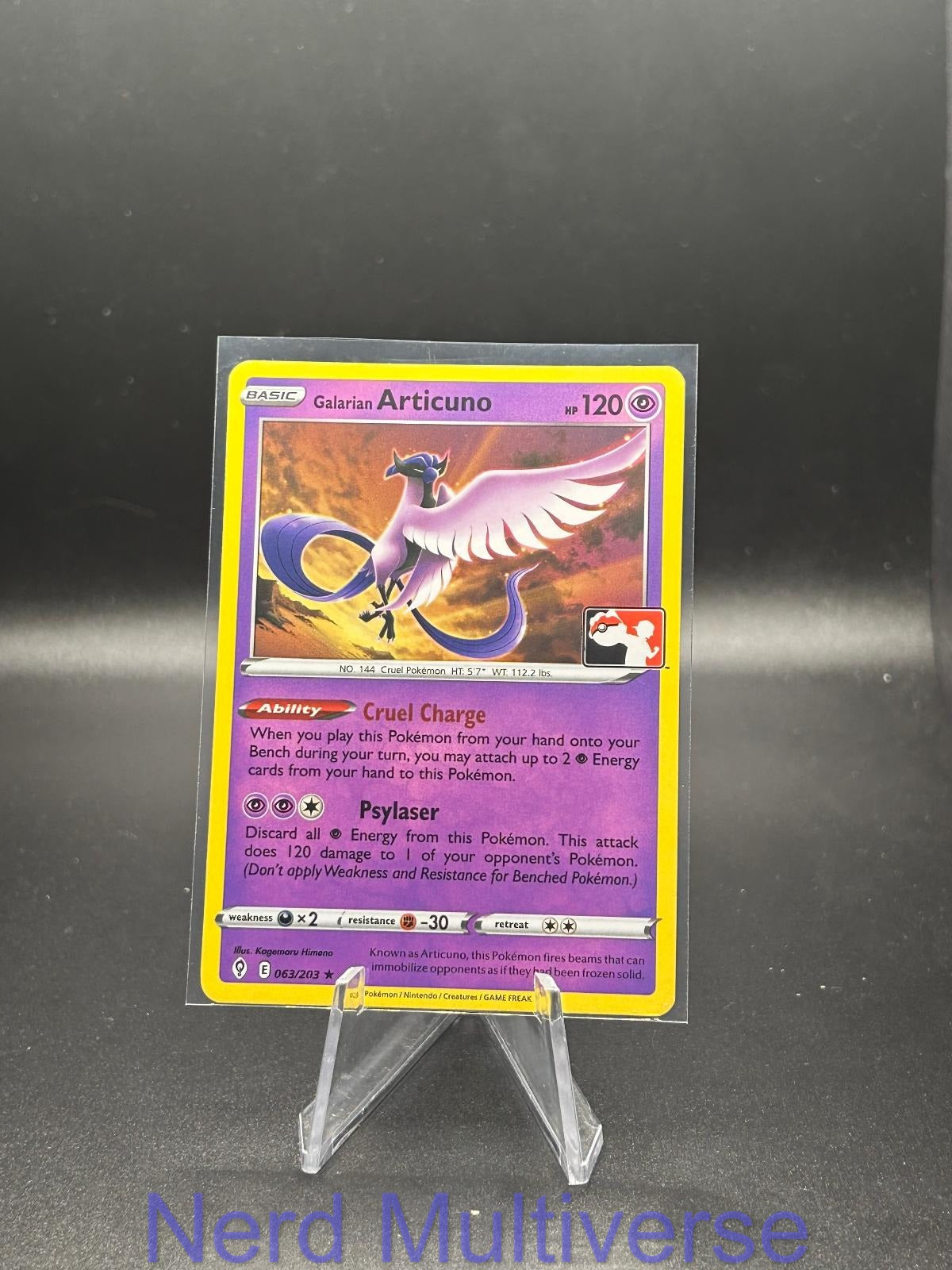 GALARIAN ARTICUNO 063/203 R PRIZE PACK SERIES CARDS POKEMON NM/M