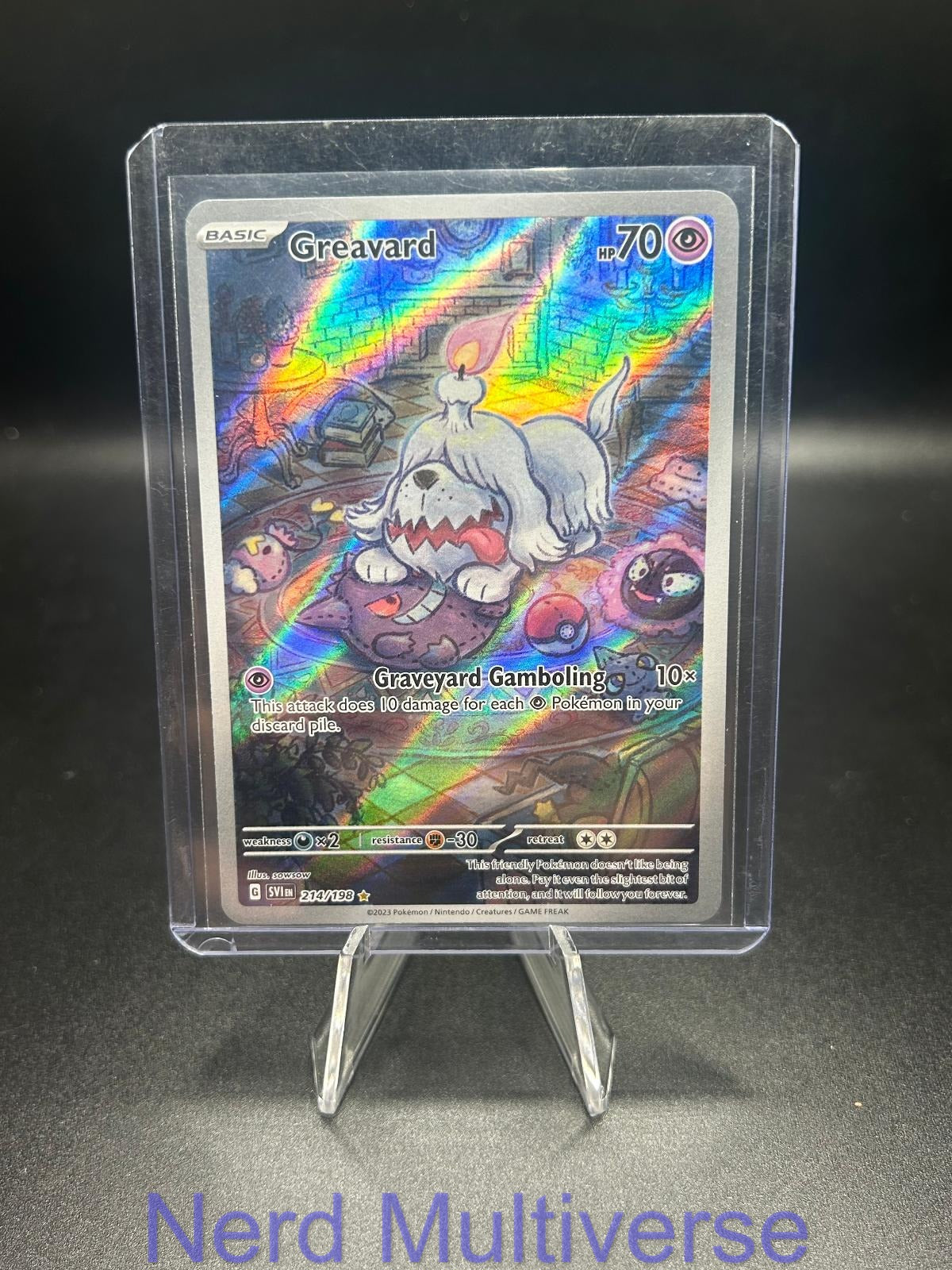 GREAVARD 214/198 IR SCARLET & VIOLET POKEMON HOLO NM/M