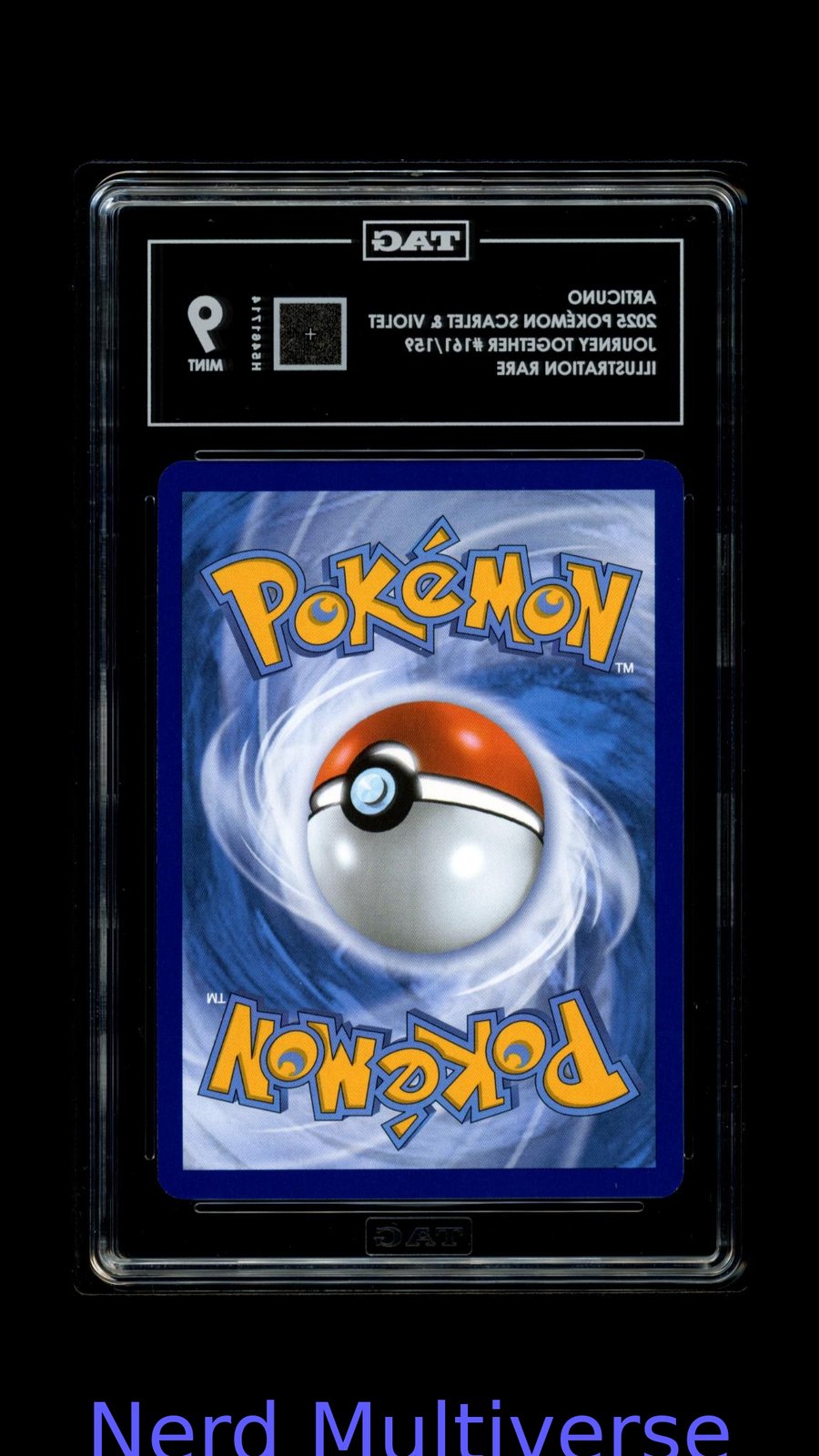 ARTICUNO 161/159 ILLUSTRATION RARE JOURNEY TOGETHER POKEMON TAG 9 714