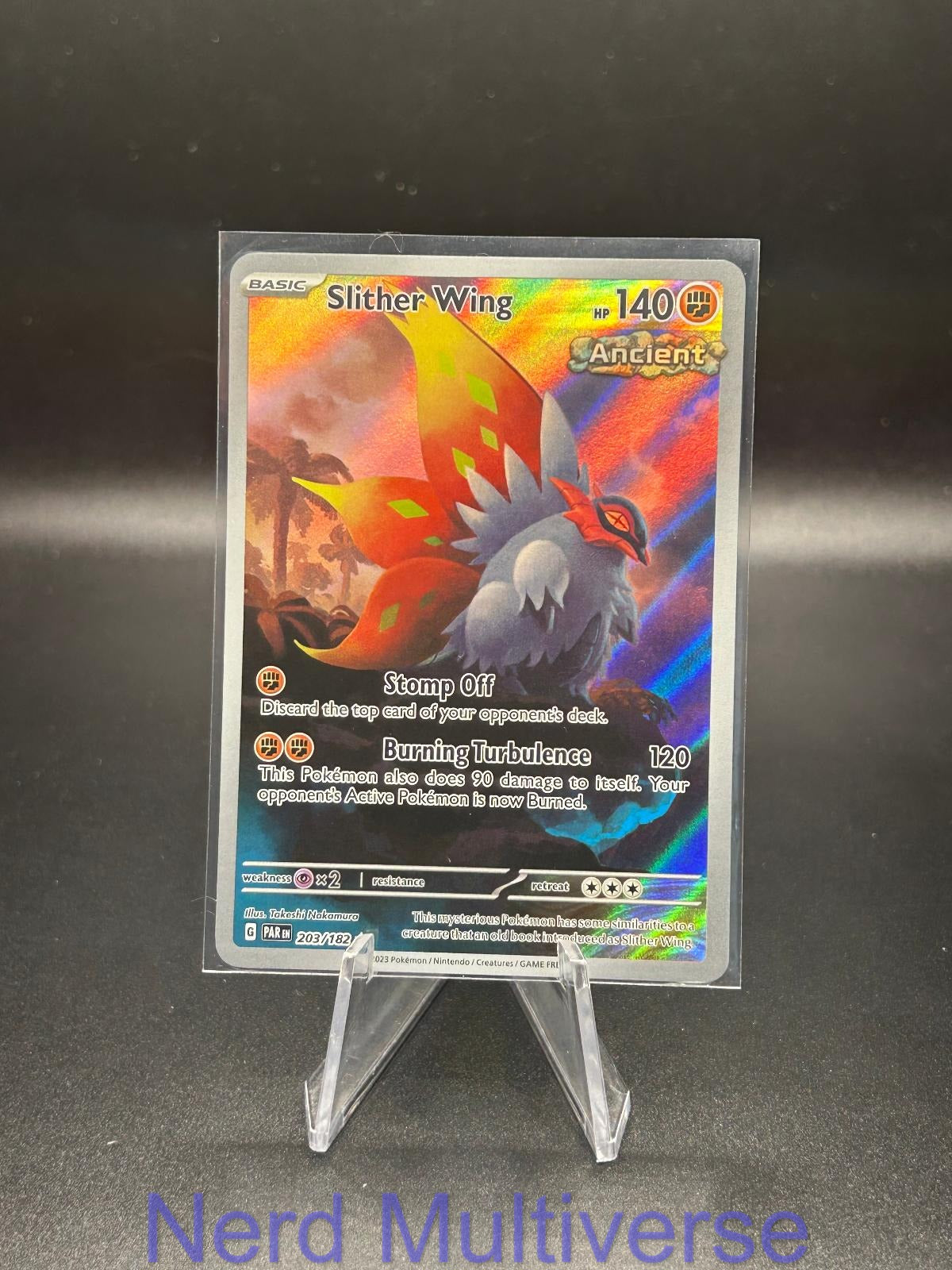 SLITHER WING 203/182 IR PARADOX RIFT POKEMON HOLO NM/M