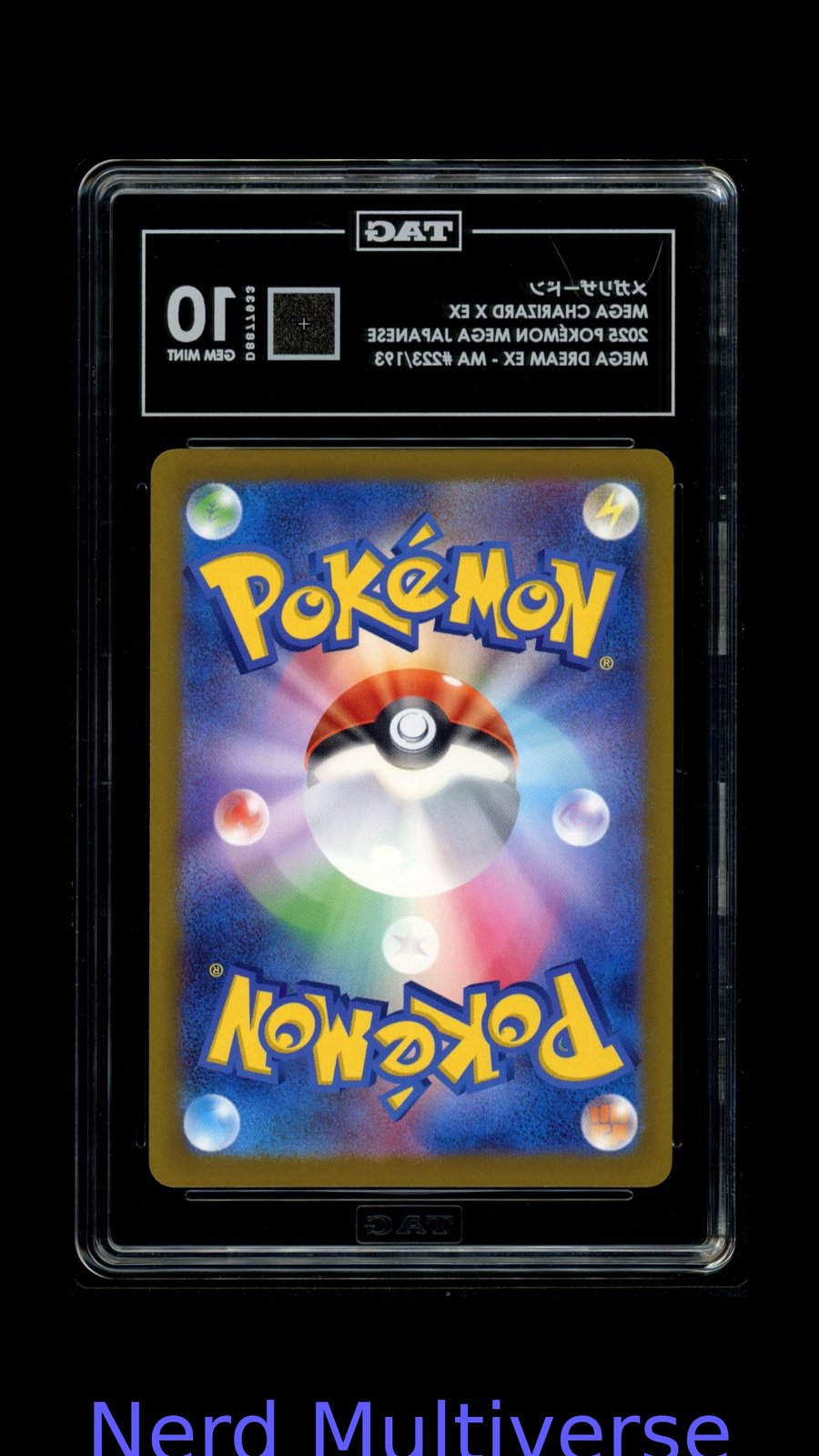 メガリザードンX MEGA CHARIZARD X EX 223/193 ATTACK RARE POKEMON TAG 10 933
