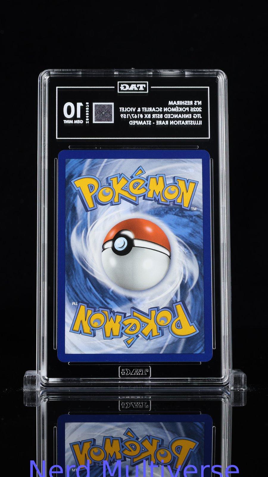 N'S RESHIRAM 167/159 ILLUSTRATION RARE POKEMON TAG 10 876