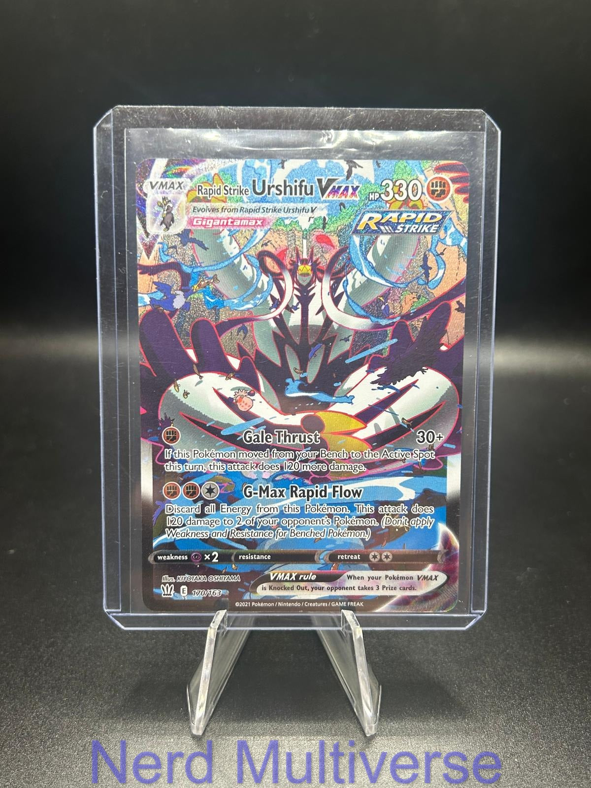 RAPID STRIKE URSHIFU VMAX 170/163 ALTERNATE ART BATTLE STYLES POKEMON HOLO NM/M