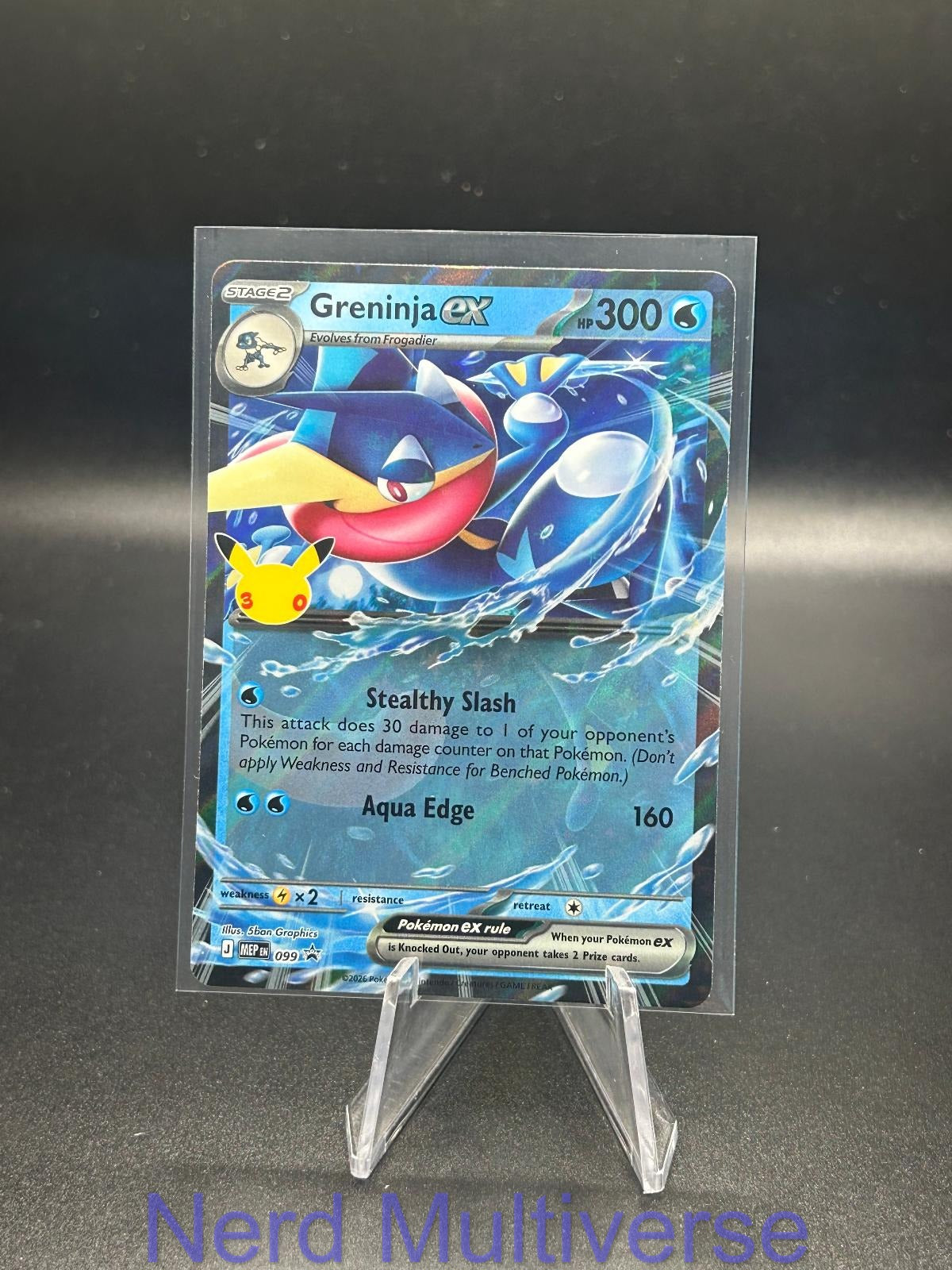 GRENINJA EX (30TH CELEBRATION) 099 HOLO P ME: MEGA EVOLUTION PROMO POKEMON NM/M