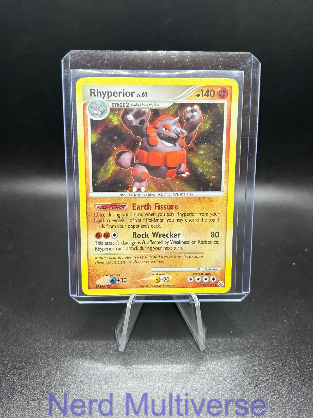 RHYPERIOR 12/130 HOLO R DIAMOND & PEARL POKEMON LP