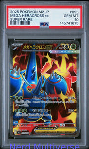 MEGA HERACROSS EX 093 SUPER RARE M2-INFERNO X POKEMON JAPANESE PSA 10 675