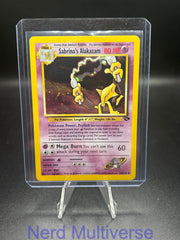 SABRINA'S ALAKAZAM 16/132 R GYM CHALLENGE POKEMON UNLIMITED HOLO NM/M