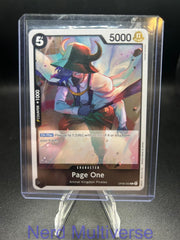 PAGE ONE OP08-092 R TWO LEGENDS ONE PIECE FOIL NM/M